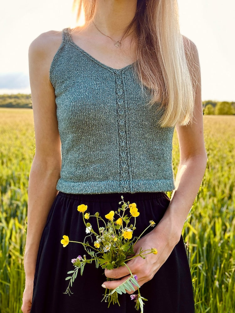 Ginkgo Biloba Top von greenermakes mit Pure Silk von Knitting for Olive 1