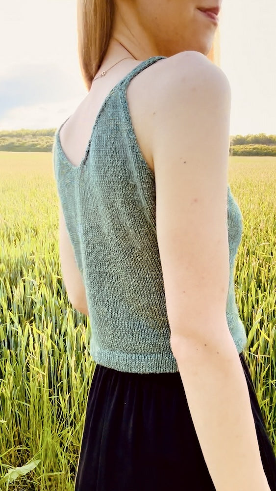 Ginkgo Biloba Top von greenermakes mit Pure Silk von Knitting for Olive 3