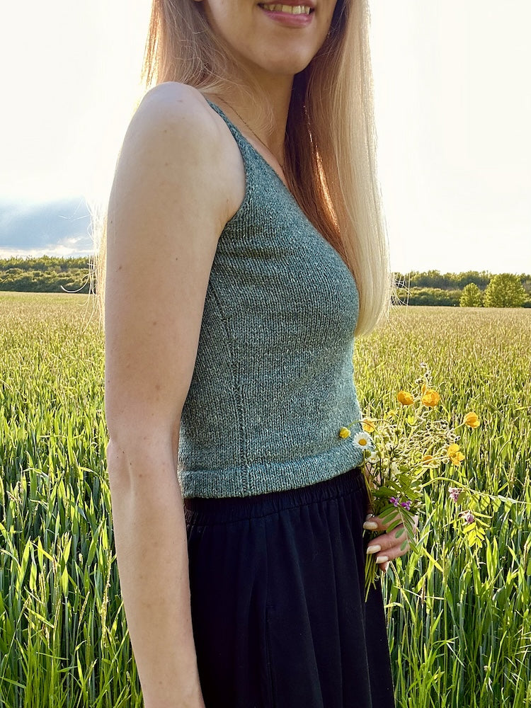 Ginkgo Biloba Top von greenermakes mit Pure Silk von Knitting for Olive 5
