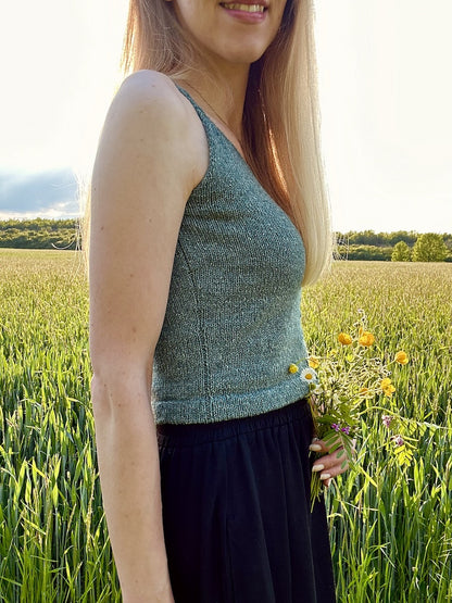 Ginkgo Biloba Top von greenermakes mit Pure Silk von Knitting for Olive 5