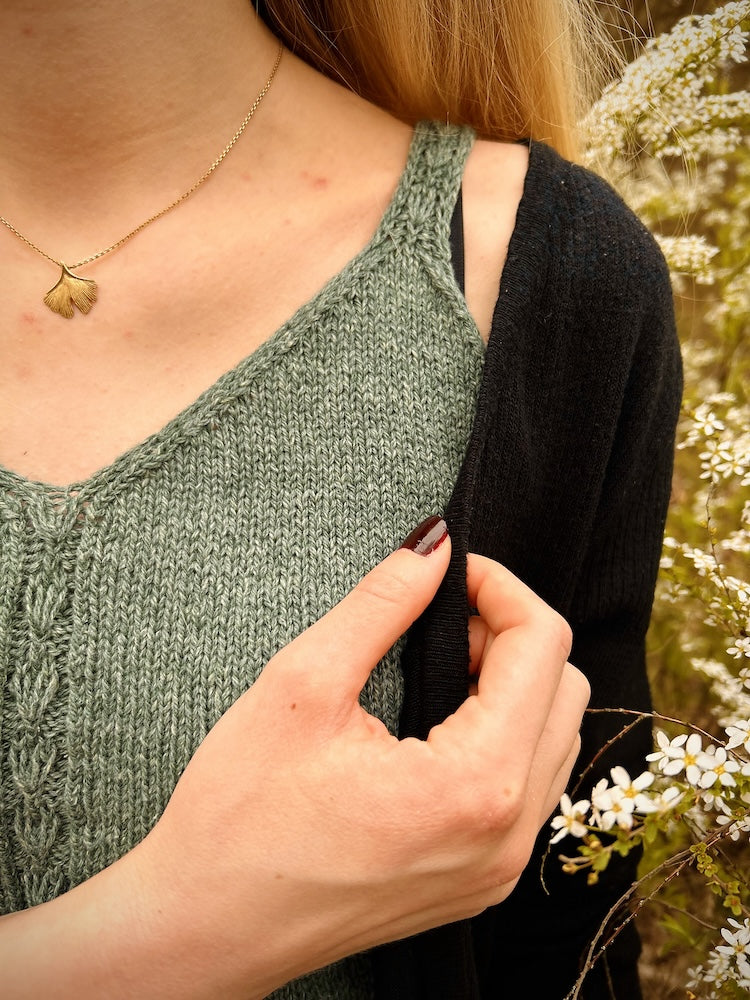 Ginkgo Biloba Top von greenermakes mit Pure Silk von Knitting for Olive 6