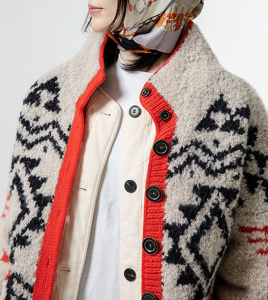 Winter Chunky Jacket von grey level knitter mit Teddy Dear und Woolia von Gepard Garn 3