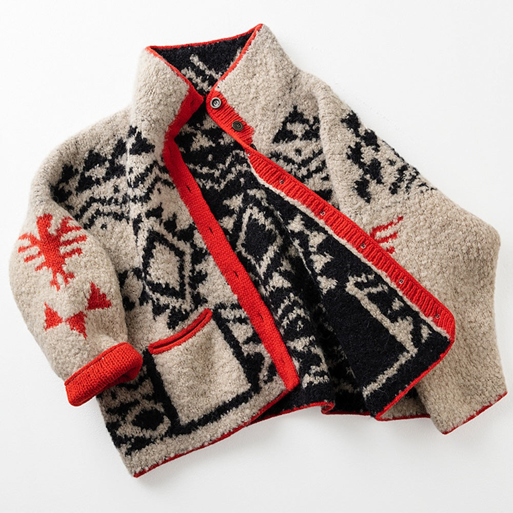 Winter Chunky Jacket von grey level knitter mit Teddy Dear und Woolia von Gepard Garn 7