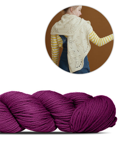 Grow your flower garden | Blüten aus Big Merino Hug von Rosy Green Wool