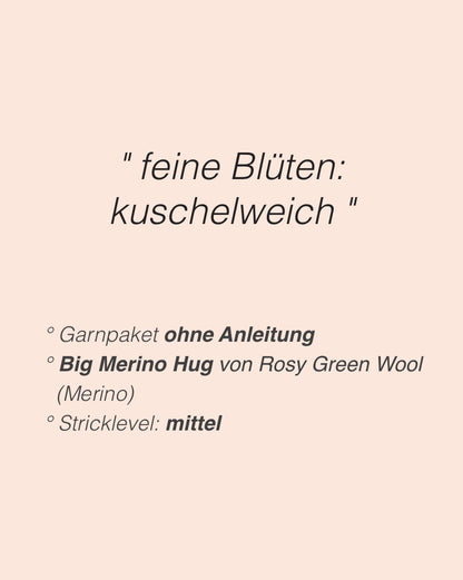 Grow your flower garden | Blüten aus Big Merino Hug von Rosy Green Wool