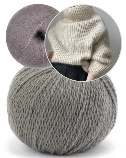 Aegyoknit Gujo Sweater mit Tibetan und Mohair Bliss von Pascuali 13