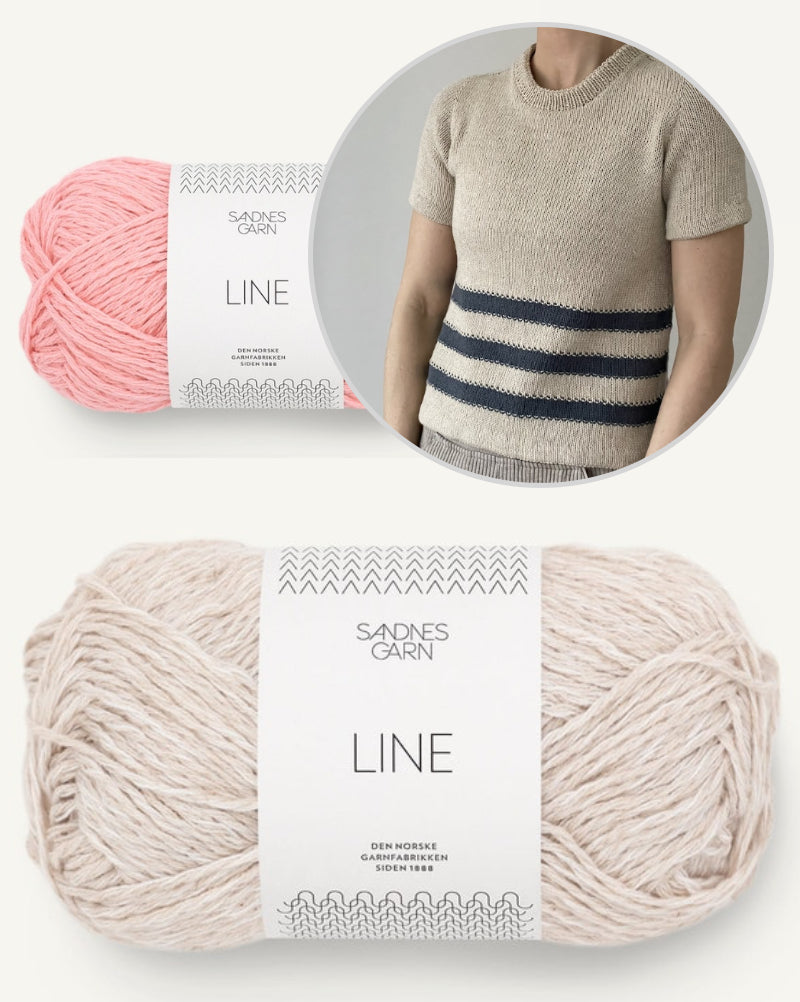 Coco Amour Knitwear Gullane Tee mit Line von Sandnes Garn 7