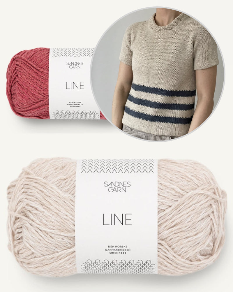 Coco Amour Knitwear Gullane Tee mit Line von Sandnes Garn 6