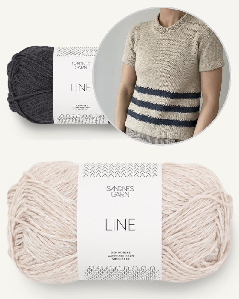 Coco Amour Knitwear Gullane Tee mit Line von Sandnes Garn 5