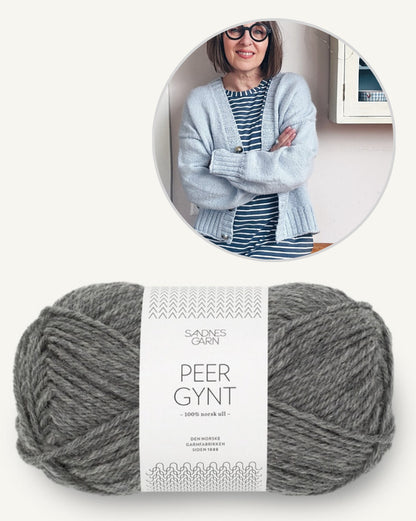 Gween Cardigan | klassisch im Book-Club-Look aus Peer Gynt von Sandnes Garn