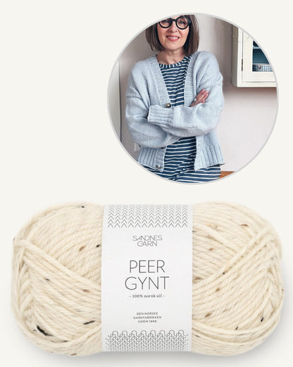 Gween Cardigan | klassisch im Book-Club-Look aus Peer Gynt von Sandnes Garn