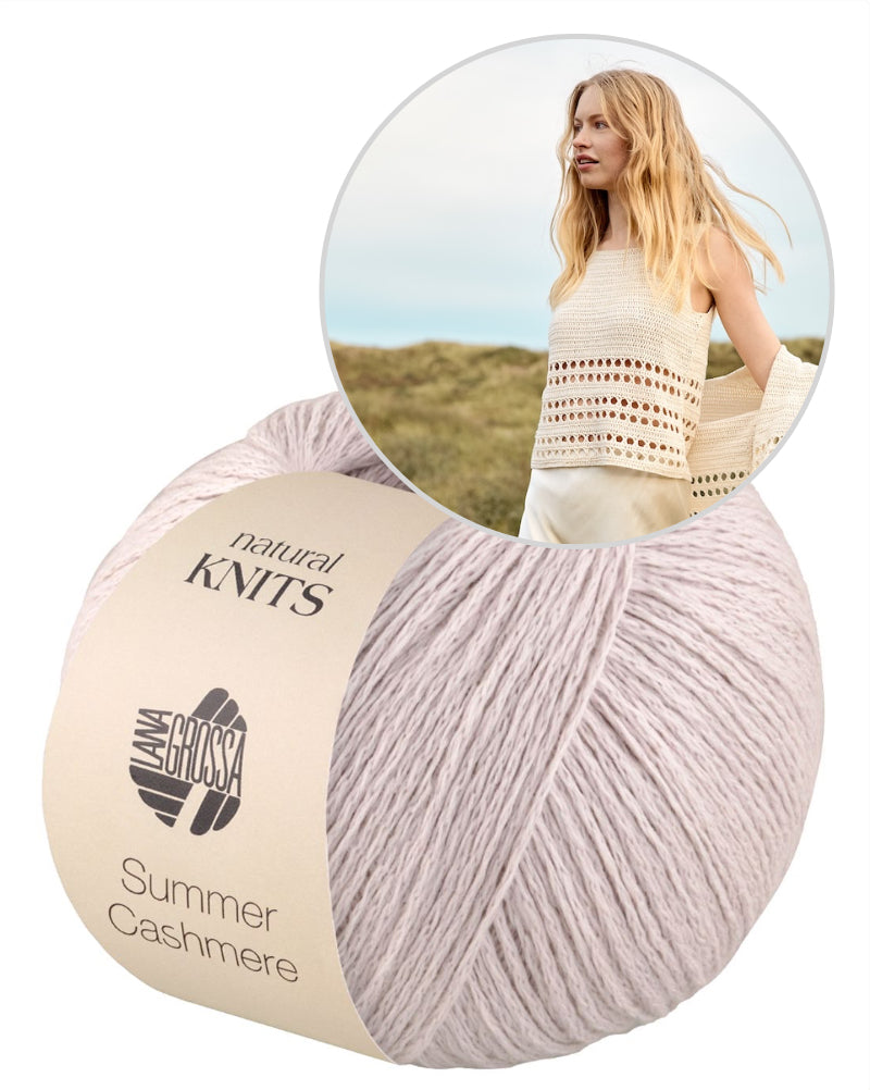 Häkeltop Natural Knits 01 Lana Grossa mit Summer Cashmere von Lana Grossa 6