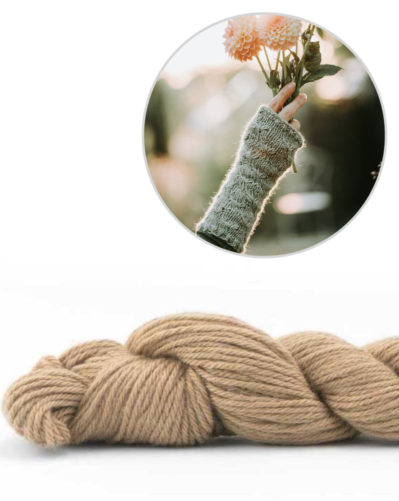 Kleinigkeitenliebe Handstulpen Wiesenblume mit Alpaca Fino von Pascuali 8