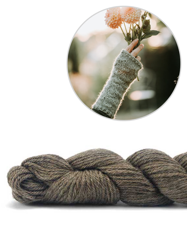 Kleinigkeitenliebe Handstulpen Wiesenblume mit Alpaca Fino von Pascuali 6