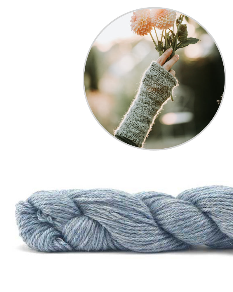 Kleinigkeitenliebe Handstulpen Wiesenblume mit Alpaca Fino von Pascuali 10