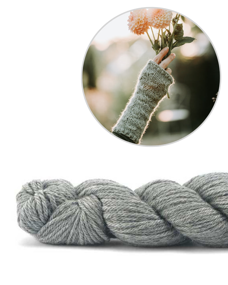 Kleinigkeitenliebe Handstulpen Wiesenblume mit Alpaca Fino von Pascuali 7