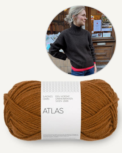 Hannah Sweater O-Neck | lässiger oversize Sweater aus Atlas von PetiteKnit