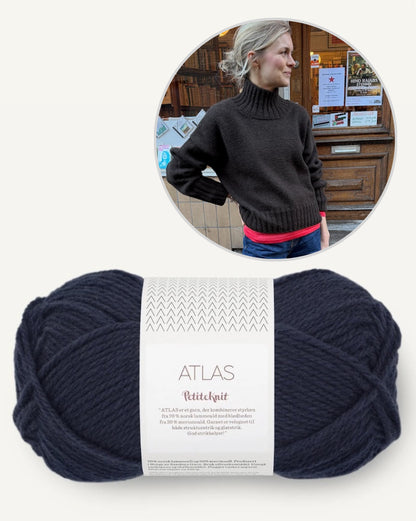 Hannah Sweater O-Neck | lässiger oversize Sweater aus Atlas von PetiteKnit