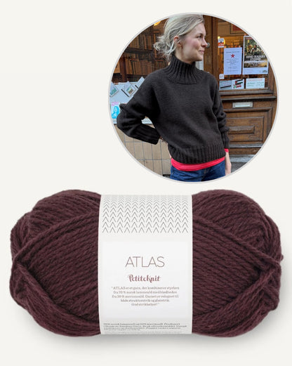 Hannah Sweater O-Neck | lässiger oversize Sweater aus Atlas von PetiteKnit