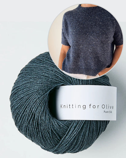 Hanuma Shirt | lässiges Basic Tee aus Pure Silk von Knitting for Olive