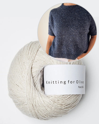 Hanuma Shirt | lässiges Basic Tee aus Pure Silk von Knitting for Olive