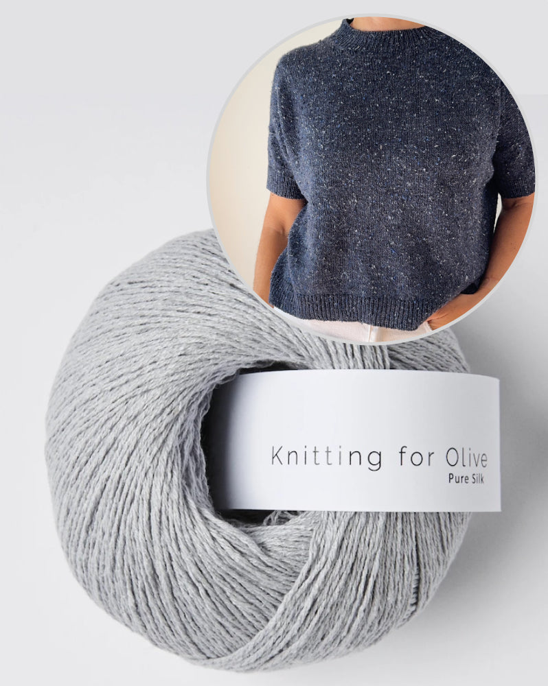 Hanuma Shirt | lässiges Basic Tee aus Pure Silk von Knitting for Olive