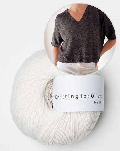 Hanuma Shirt V-Neck | vorteilhafter V-Ausschnitt aus Pure Silk von Knitting for Olive