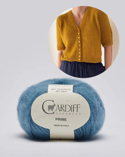 Aris Blouse | Kaschmir und Seide mit Prime von Cardiff Cashmere