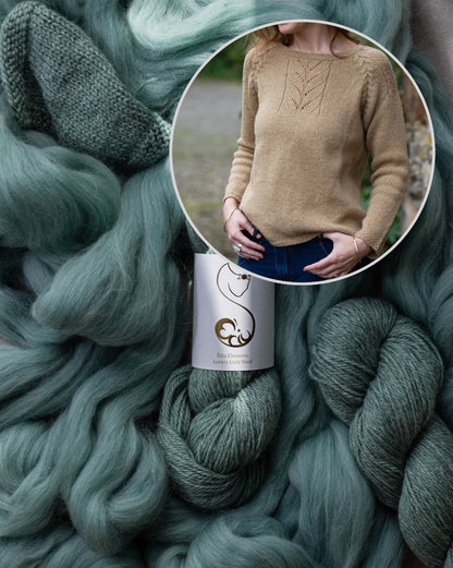 Harvest Sweater | zarte Zöpfe aus Elements DK von Eriu