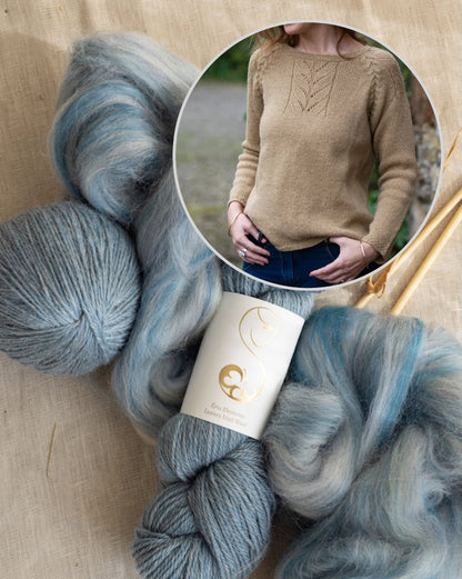 Harvest Sweater | zarte Zöpfe aus Elements DK von Eriu