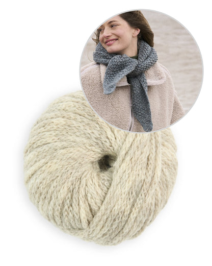 Hazel Scarf | étole chaude en Sheepsoft Fibreknit de Bramble & Fleece