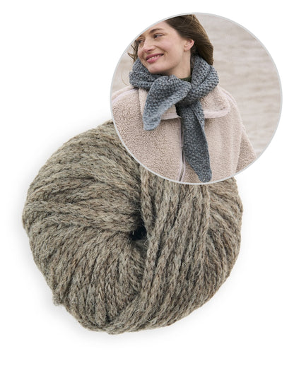 Hazel Scarf | étole chaude en Sheepsoft Fibreknit de Bramble & Fleece