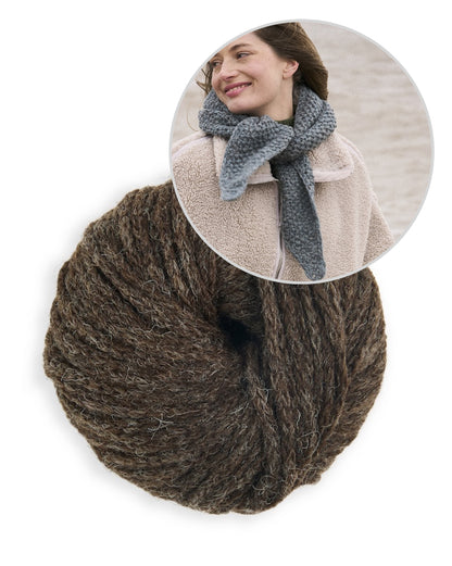 Hazel Scarf | étole chaude en Sheepsoft Fibreknit de Bramble & Fleece
