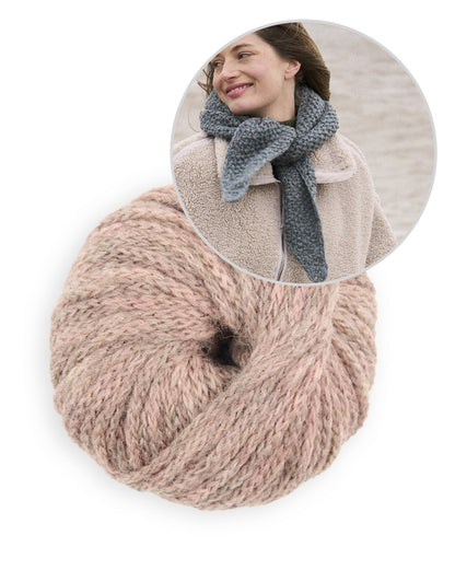Hazel Scarf | étole chaude en Sheepsoft Fibreknit de Bramble & Fleece