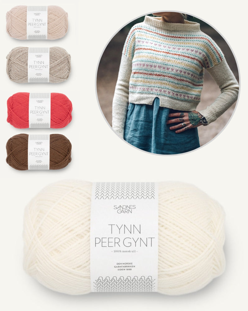  Heartstring Sweater von Andrea Mowry mit Tynn Peer Gynt von Sandnes Garn 9