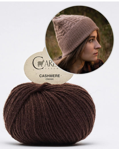 Heljä Mütze | extrem weiches Zopfmuster aus Classic Cashmere von Cardiff