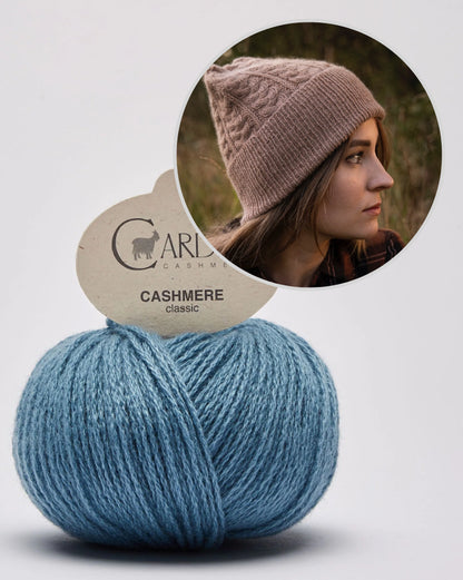 Heljä Mütze | extrem weiches Zopfmuster aus Classic Cashmere von Cardiff