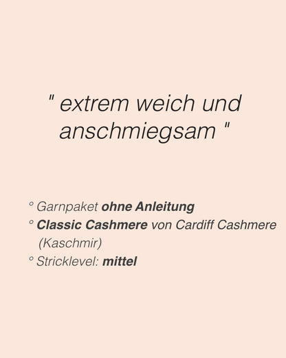 Heljä Mütze | extrem weiches Zopfmuster aus Classic Cashmere von Cardiff