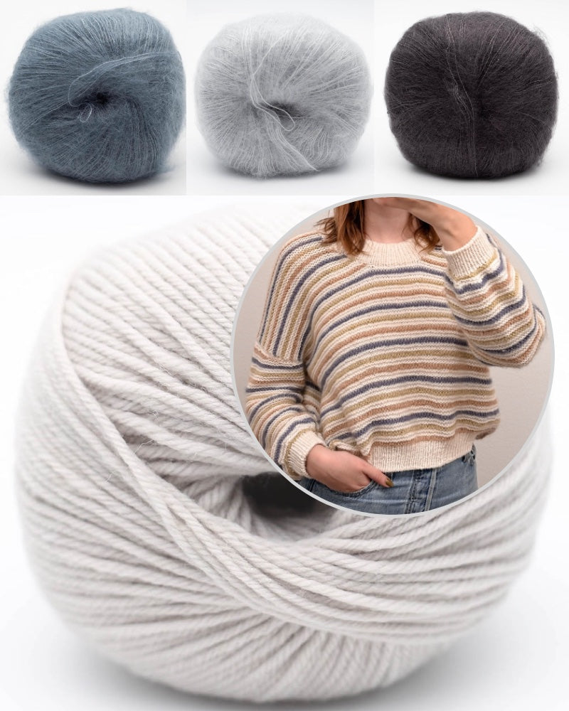 emmas.knits Hepatica Sweater mit Merry Merino 140 und Silky Kid RMS von Kremke Soul Wool 13