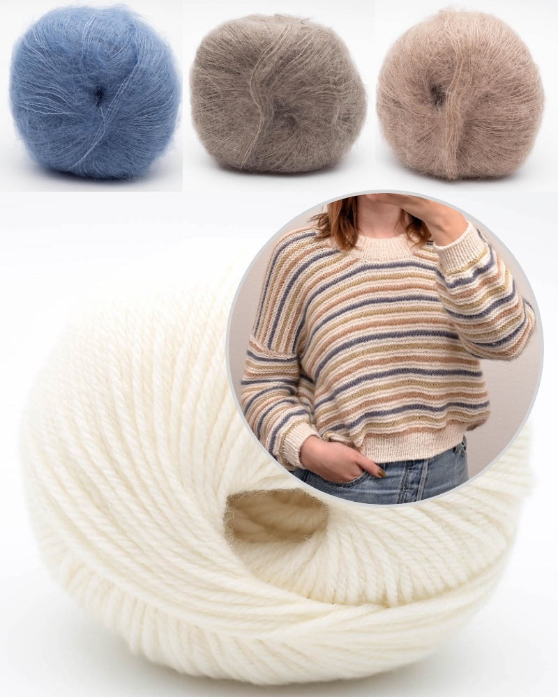 emmas.knits Hepatica Sweater mit Merry Merino 140 und Silky Kid RMS von Kremke Soul Wool 12