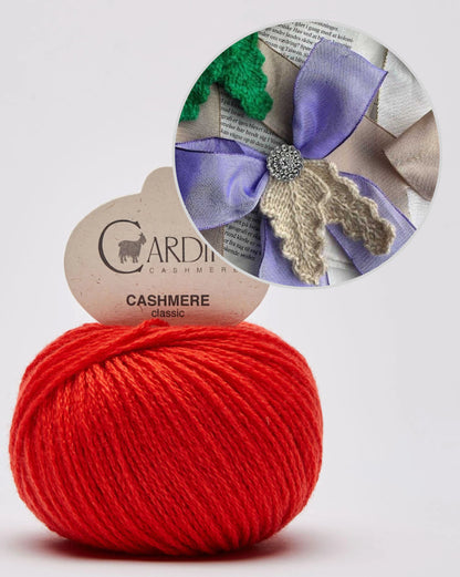 Holly Bow | festliche Schleife mit Gratisanleitung aus Classic Cashmere von Cardiff
