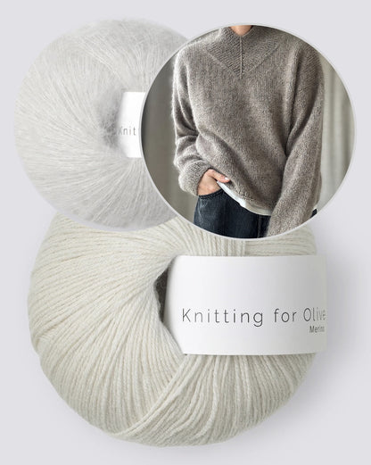 High V Loop Sweater | lässiger oversize Pullover aus Merino und Soft Silk Mohair von Other Loops