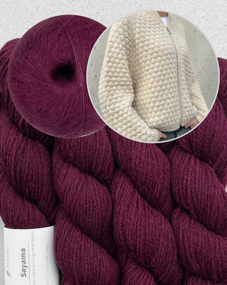 Hilly Cardigan von Gudrun Fesl mit Sayama und Mohair Bliss von Pascuali 14