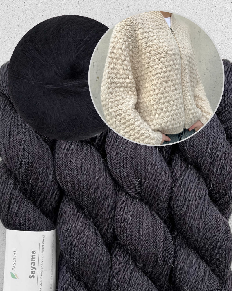 Hilly Cardigan von Gudrun Fesl mit Sayama und Mohair Bliss von Pascuali 16