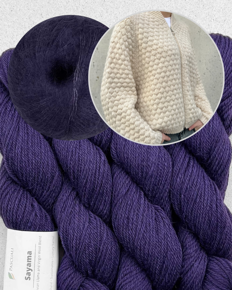 Hilly Cardigan von Gudrun Fesl mit Sayama und Mohair Bliss von Pascuali 17