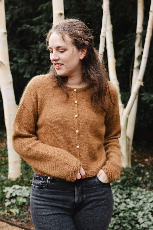 Hirismakes Iris Cardigan mit Merino und Soft Silk Mohair von Knitting for Olive 1