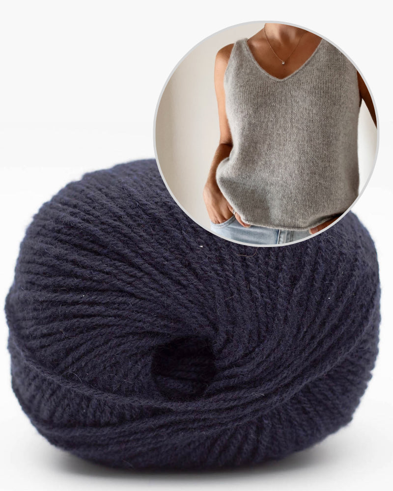 Caidree Home Camisole mit Eco Cashmere Fingering von Kremke Soul Wool 11