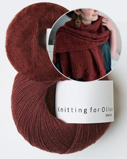Hornet Scarf | fantastisches Muster aus Merino und Soft Silk Mohair von Knitting for Olive