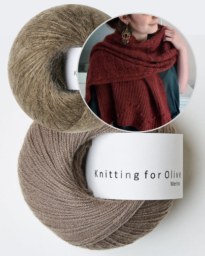 Hornet Scarf | fantastisches Muster aus Merino und Soft Silk Mohair von Knitting for Olive