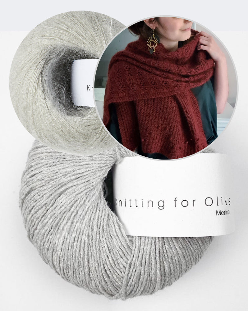 Hornet Scarf | fantastisk mønster i Merino og Soft Silk Mohair fra Knitting for Olive